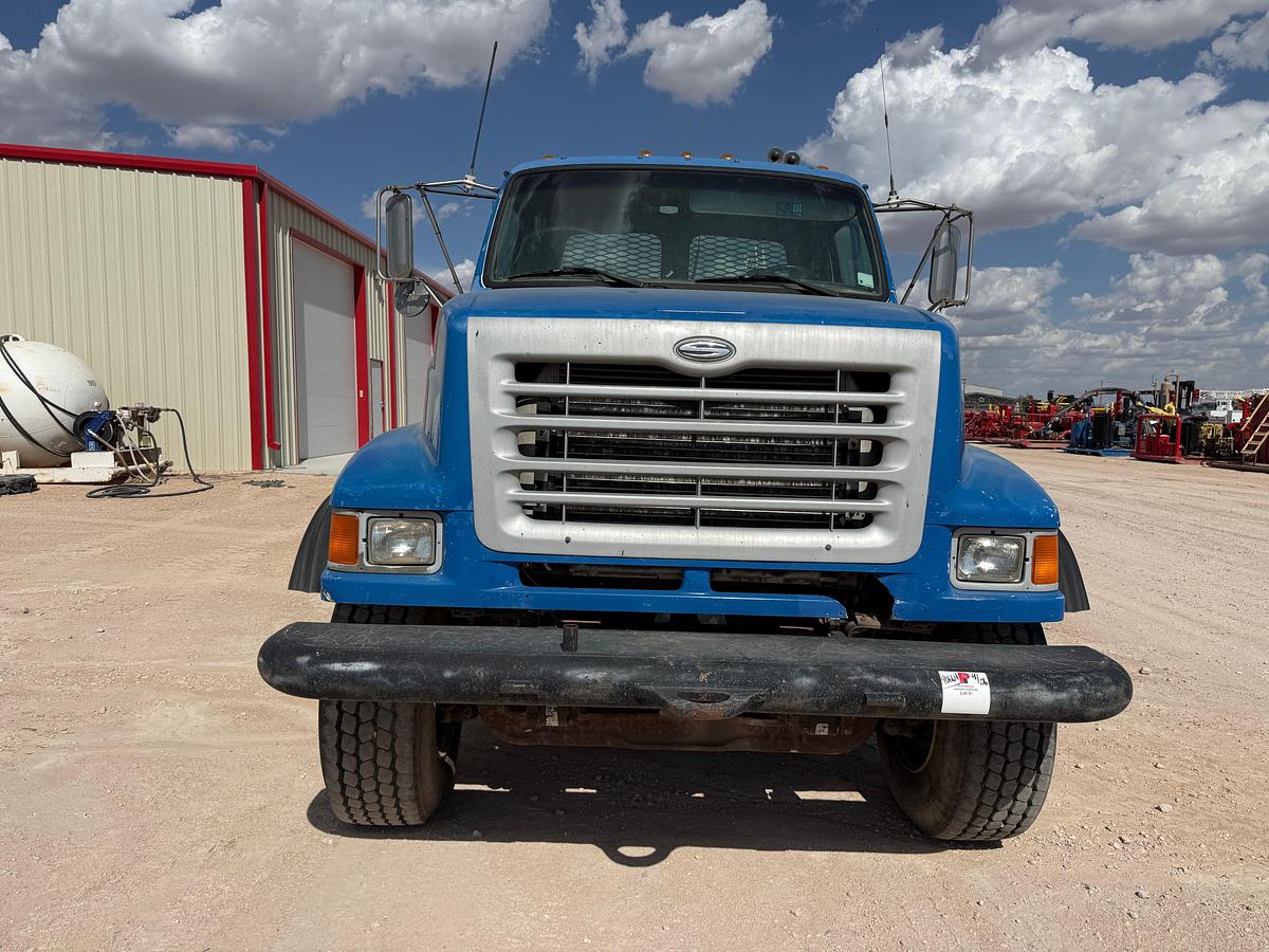 Used 2002 STERLING LT9500 T/A 24’ FLATBED FLOW IRON CRANE TRUCK