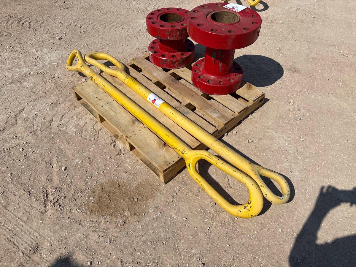 Used (2) 1-5/8” x 72” elevator links