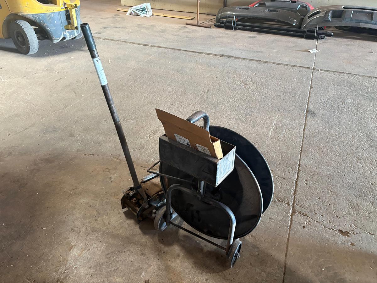 Used Craftsman floor jack & banding/strapping kit