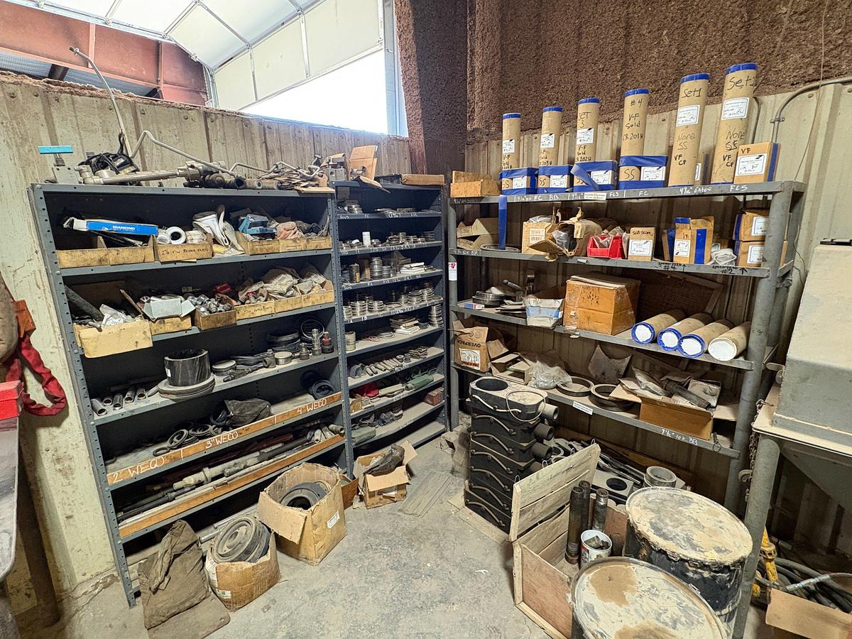 Used Lot of assorted frac valve parts