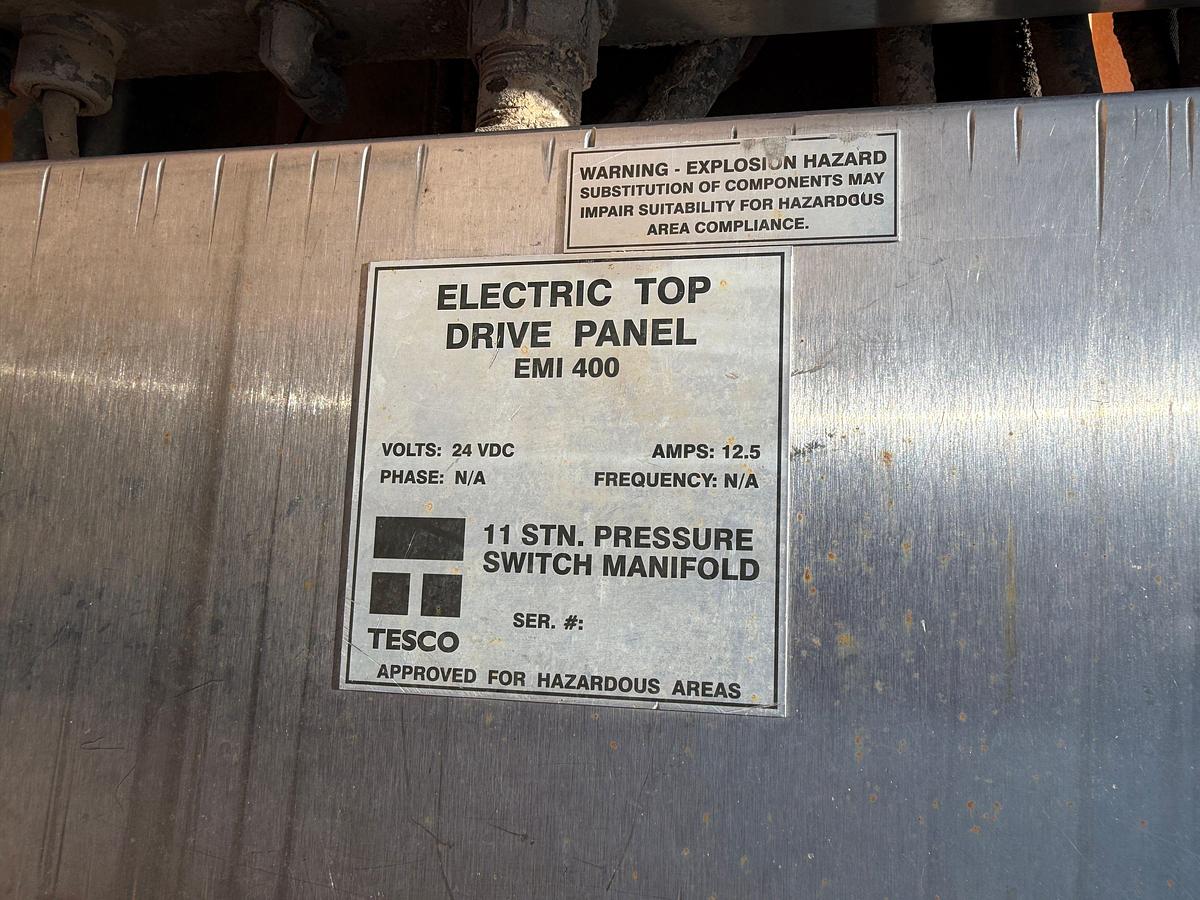 Used Tesco 150 Ton 400 HP AC ELEC. Top Drive