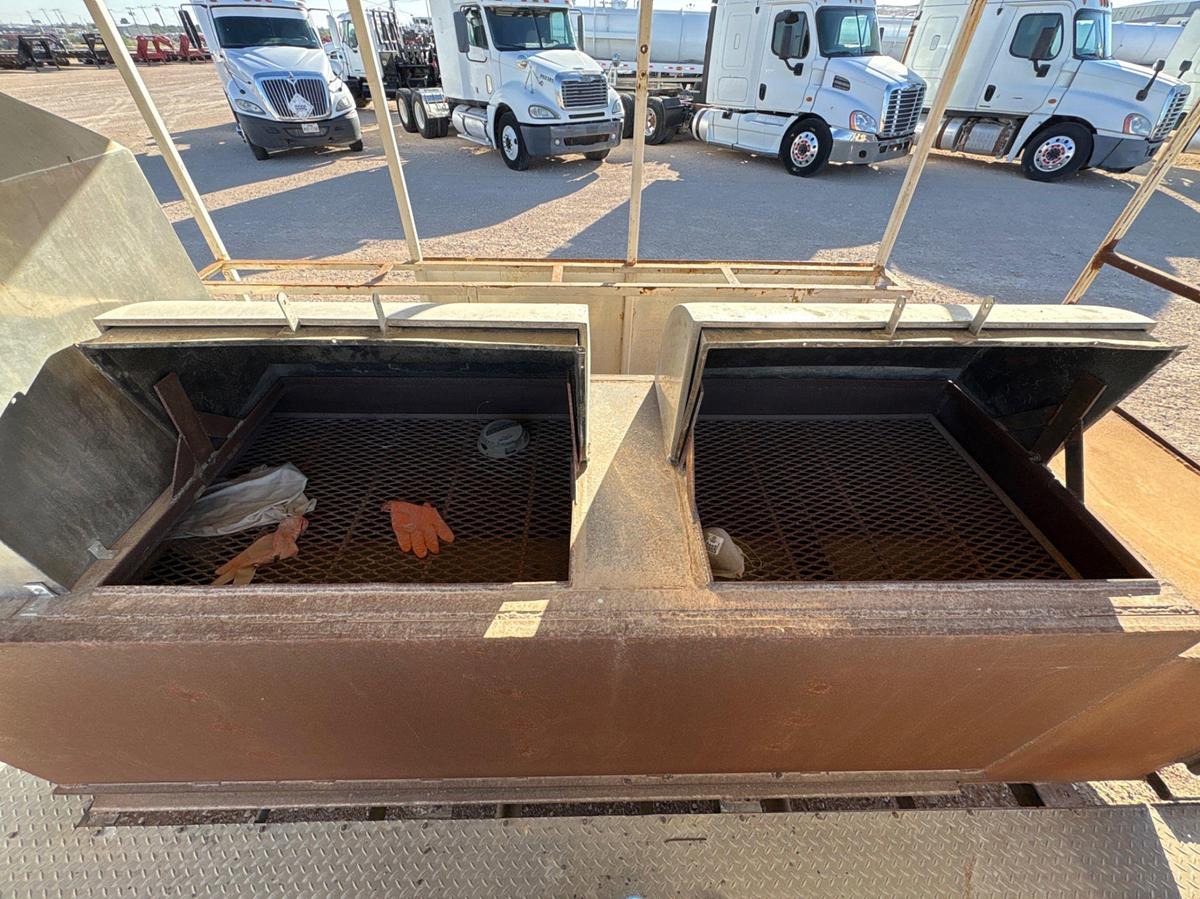 Used SHOPBUILT 18’ x 100” t/a bumper pull BBQ trailer