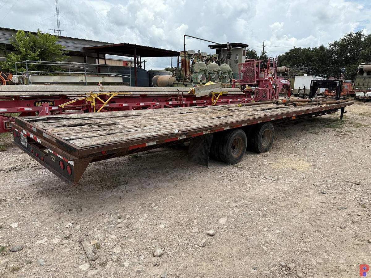Used 2005 JAMIES WELDING 40’ X 102” T/A DUAL WHL. FLATBED GOOSENECK TRAILER