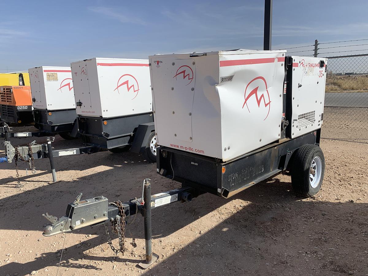 Used 2012 MAGNUM TRAILERS MMG35F S/A BUMPER PULL 25KW GENERATOR