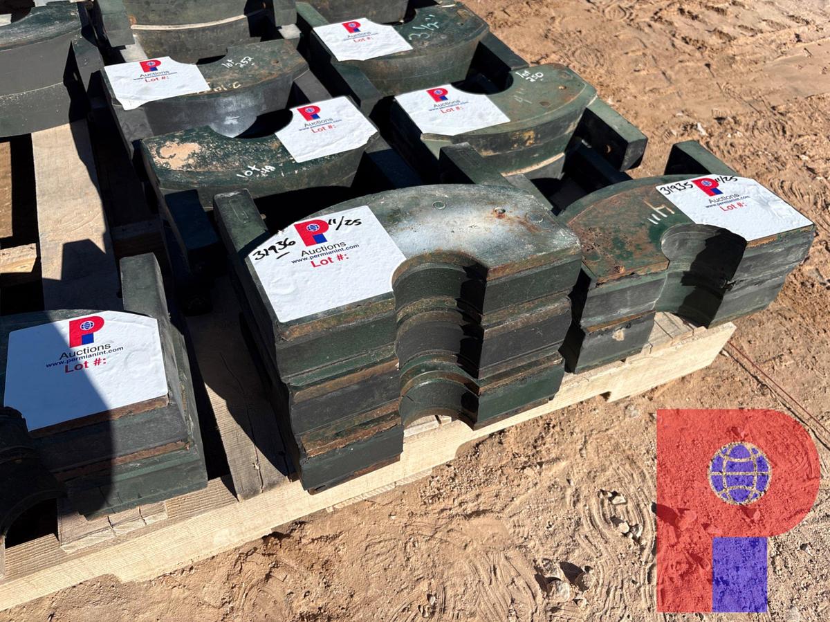 Used (3) 12”W X 3-1/2”DIA BOP PIPE RAMS