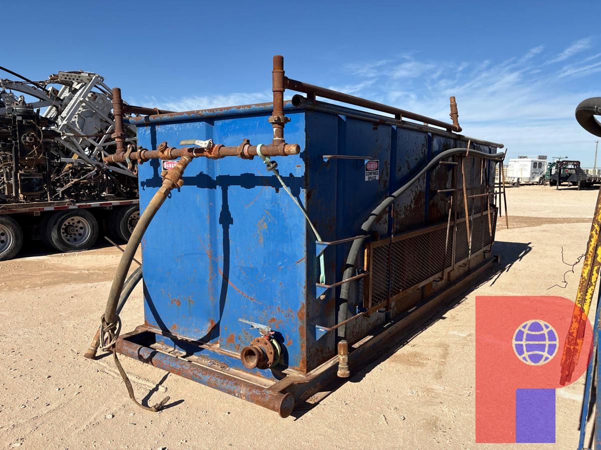 Used 18’ x 6’ x 6’ open top fluid tank