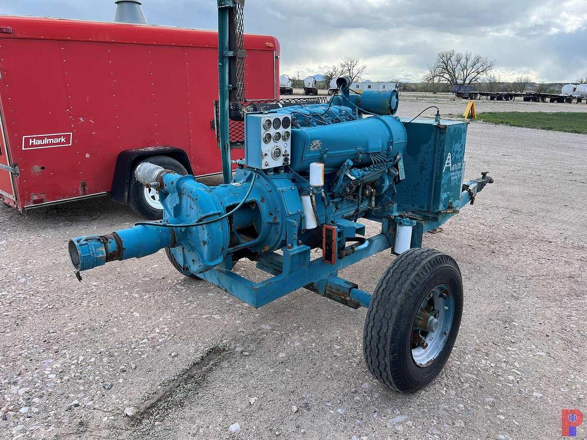 Used DEUTZ MODEL  F5L912 5-CYLINDER DIESEL ENGINE MTD ON A  SHOPBUILT SINGLE AXLE TRAILER