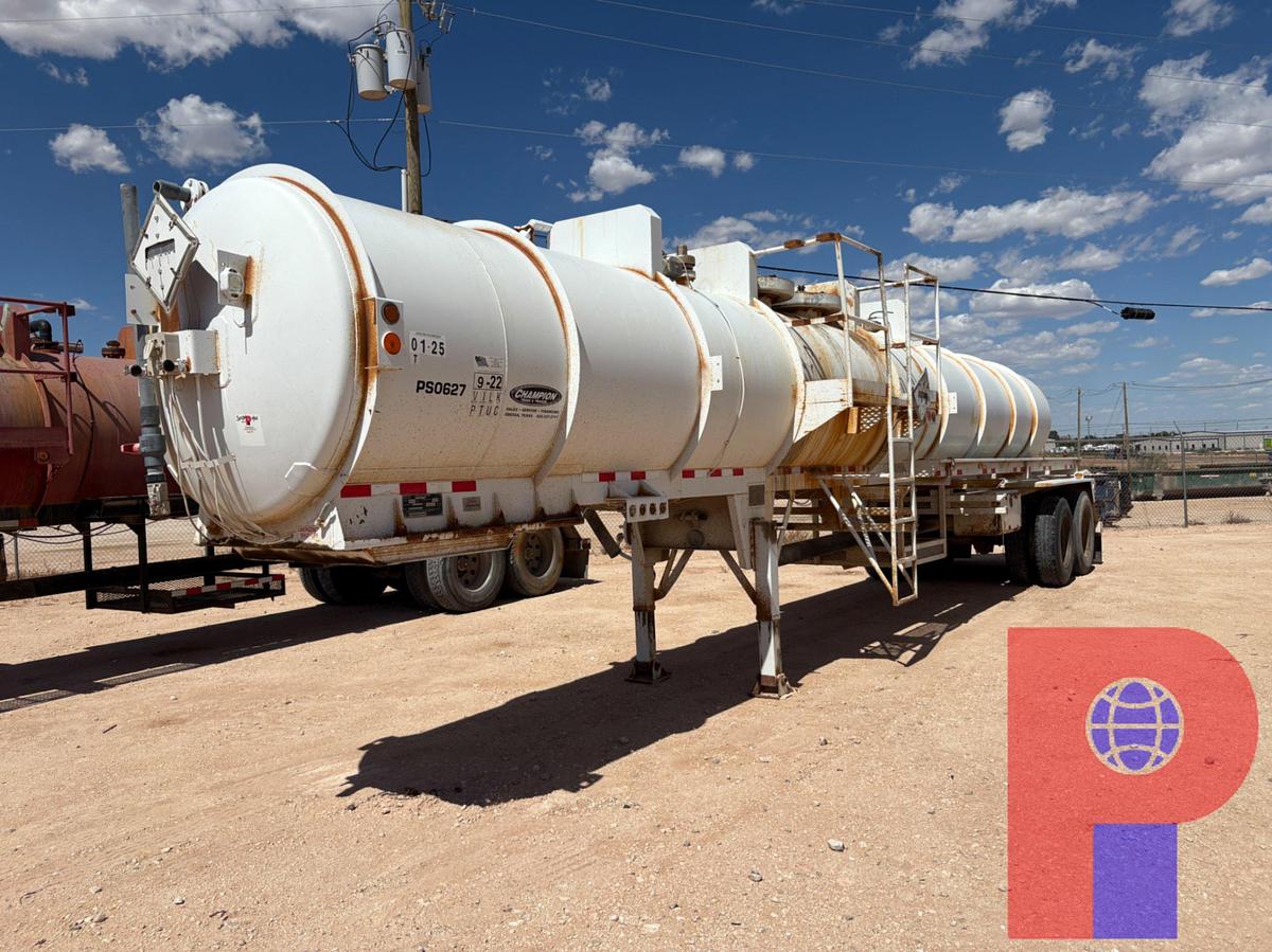 Used 2012 OVERLAND TANK 10,000GAL 3-COMPARTMENT T/A ACID TRANSPORT TRAILER