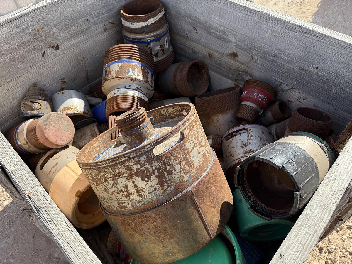 Used CRATE W/ CEMENT HEAD CONNS., CROSS OVERS, SUBS, & RELATED