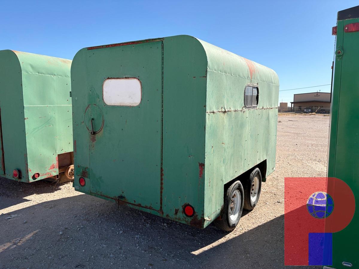 Used SHOPBUILT 10’ X 7’ T/A BUMPER PULL DOGHOUSE TRAILER