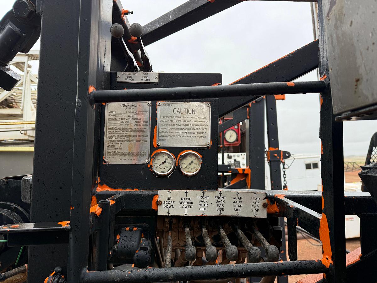 Used 2006 TAYLOR C500 DD 104’-250K 5-AXLE WELL SERVICE WORKOVER RIG