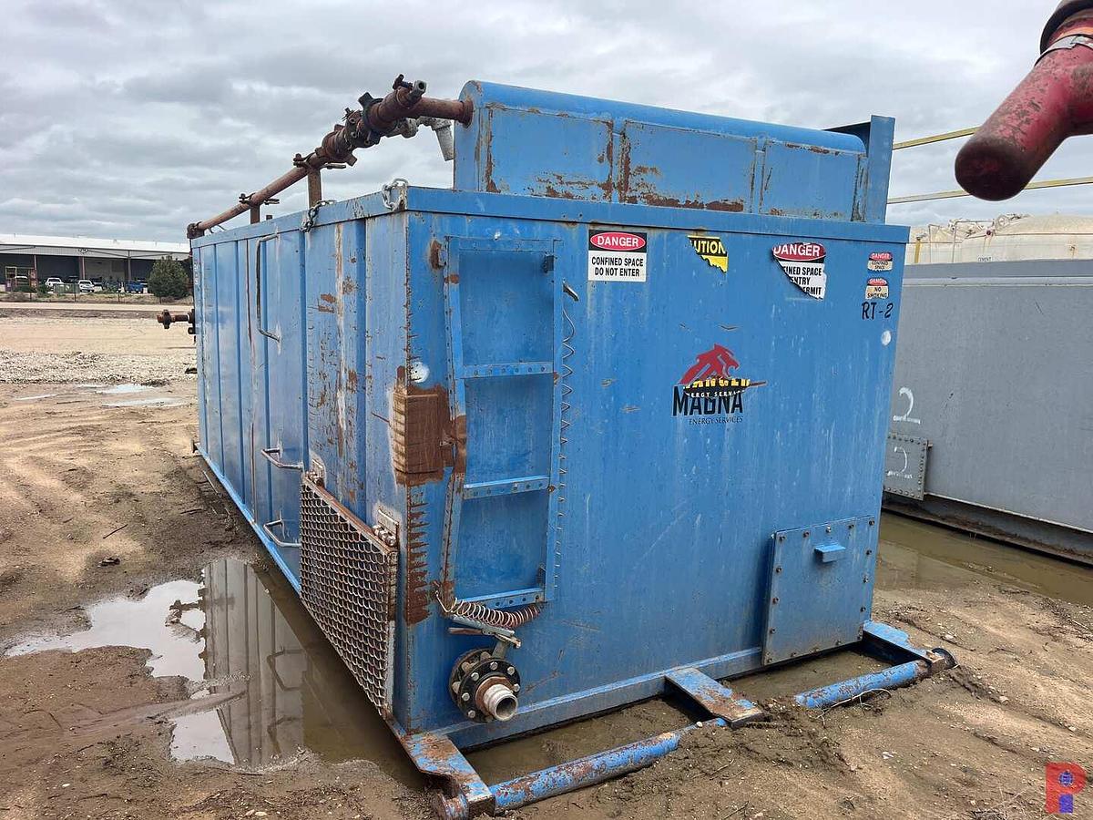 Used 22X8X6H CRIMPED STEEL REVERSE PIT W/ GAS BUSTER