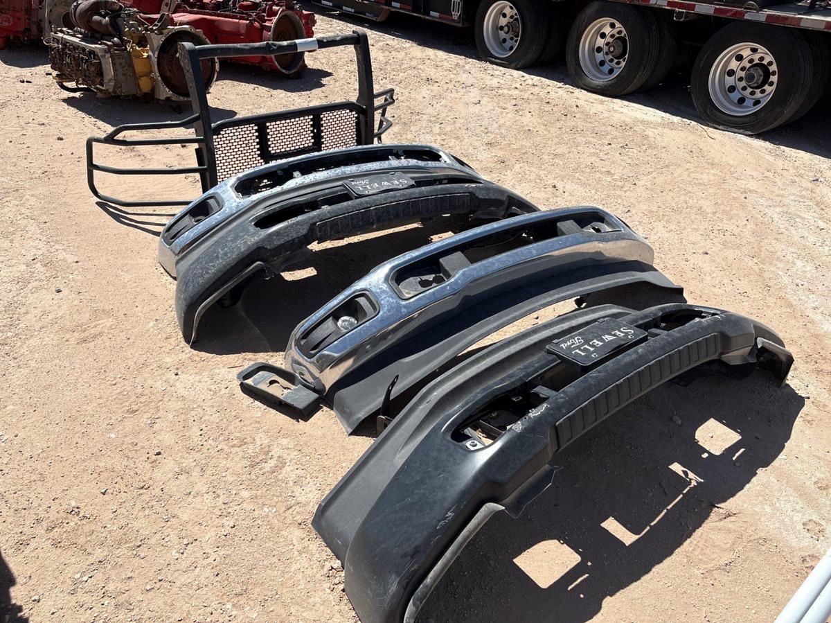 Used (4) ford pickup truck bumpers & (1) steel craft grill guard