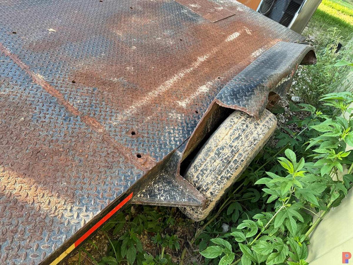 Used 12’ T/A STEEL FLATBED BUMPER PULL TRAILER