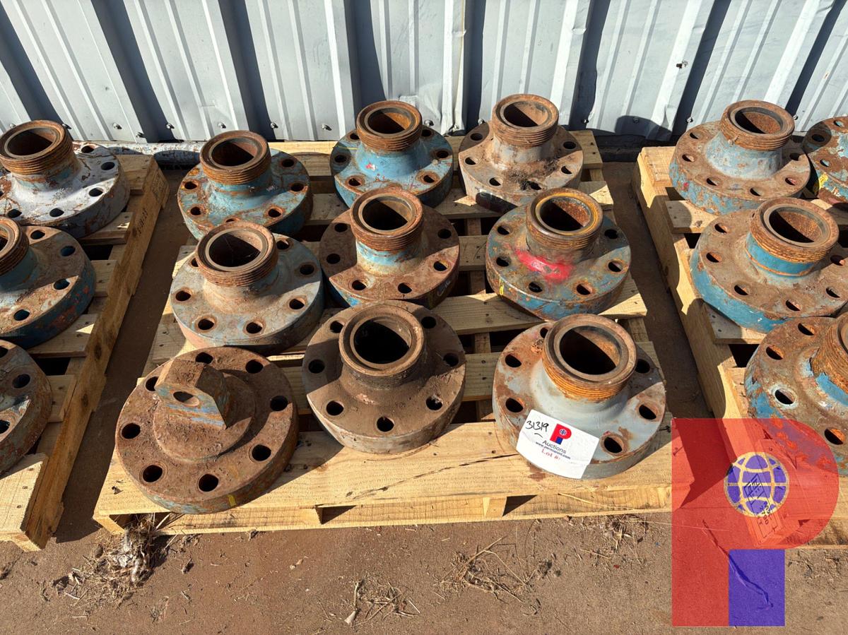 Used (9X$) (8) 4” WECO FLANGES (1) 4” LIFT FLANGE