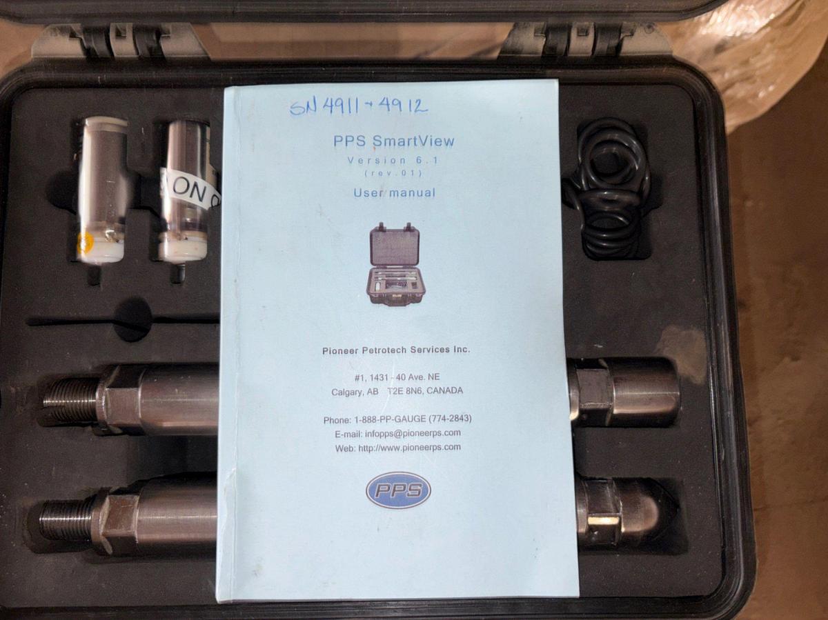 Used (4) cases of PPS smartview digital pressure gauges