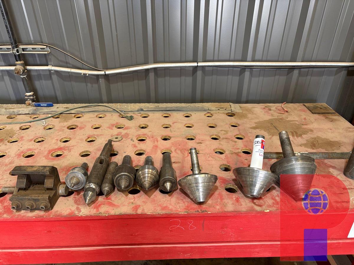 Used ASSORTED BULL NOSE LIVE CENTERS & LATHE TOOLS