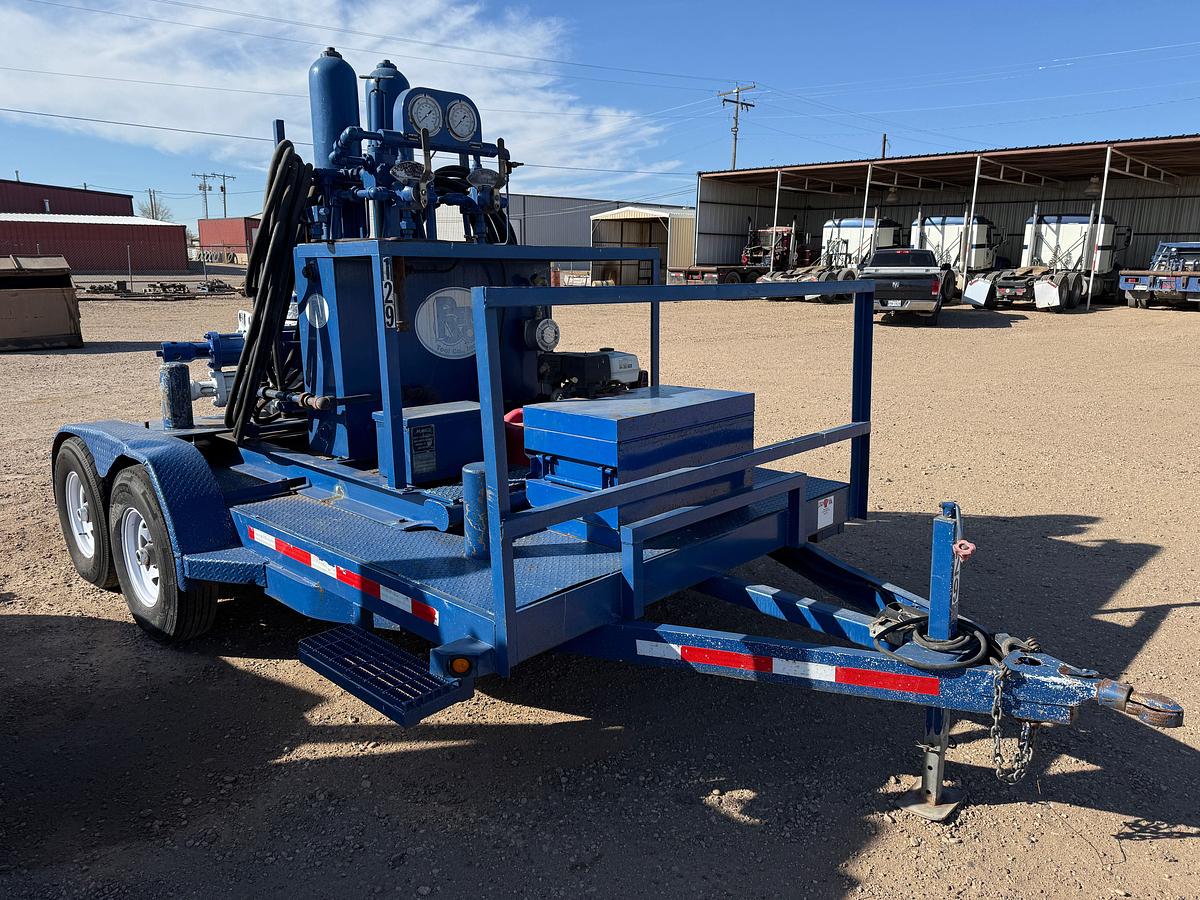 Used 7-1/16 5M 2-3/8 DBL HYD BOP 2-STATION MARKCO MTD. ON 2008 BT T/A BP ACCUMULATOR CLOSING UNIT TRAILER