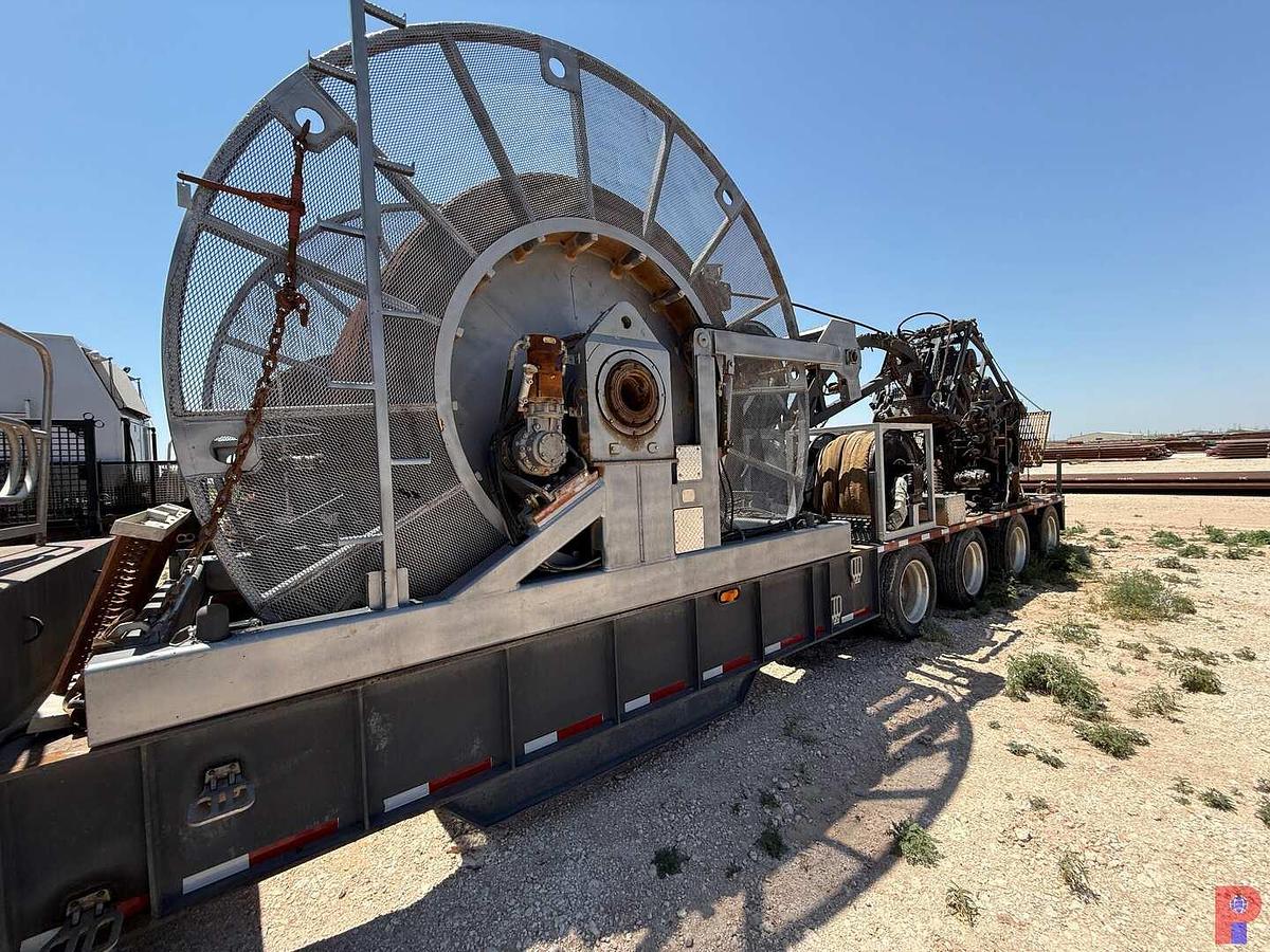 Used 2012 TOTAL EQUIPMENT AND SERVICE 15K 1-1/4” 4-AXLE COIL TUBING  TRAILER