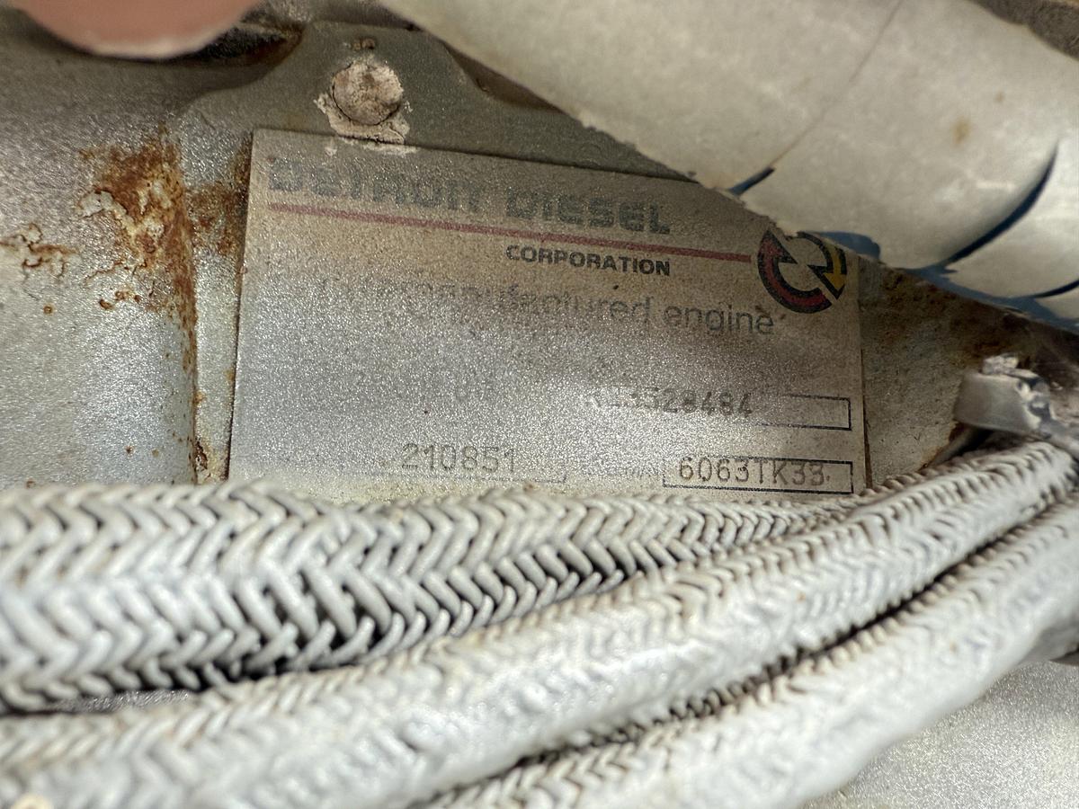 Used EWS W-440 TRIPLEX WELL SERVICE PUMP SKIDDED P/B DETROIT SERIES 60 (INCOMPLETE)