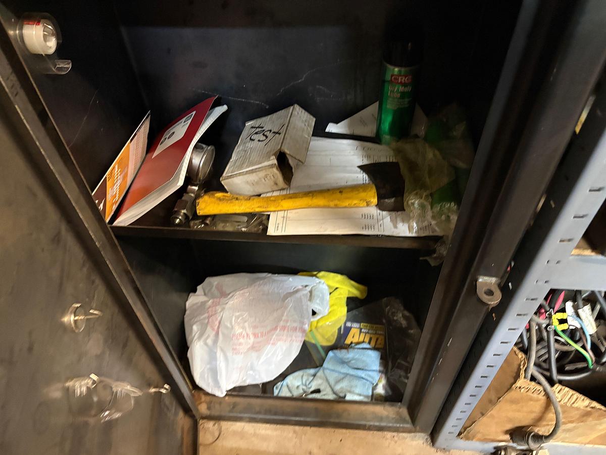 Used (2) 2’ x 16” x 4’ supply cabinets w/ contents