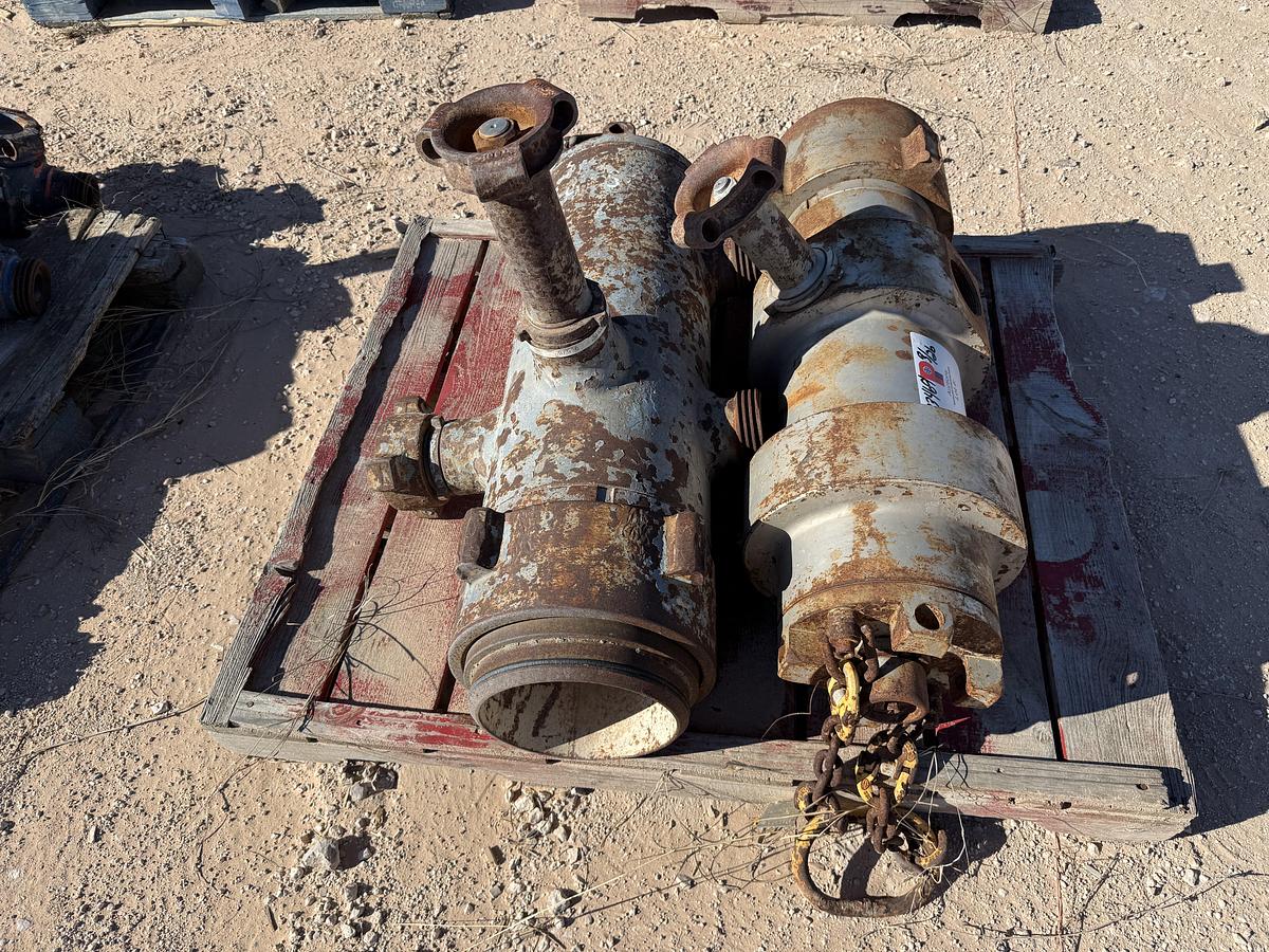 Used (2) MULTI-SIZE SINGLE PLUG CEMENT HEADS