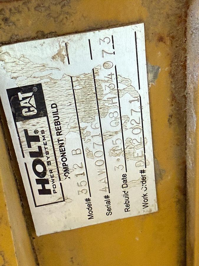Used KATO 1204-KW DIESEL GENERATOR SET P/B CATERPILLAR 3512B 1621-HP