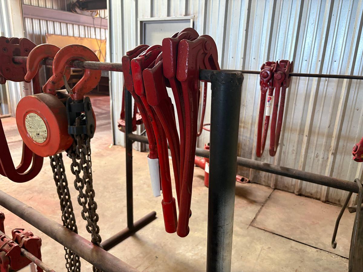 Used (5) gearench & petol rod wrenches