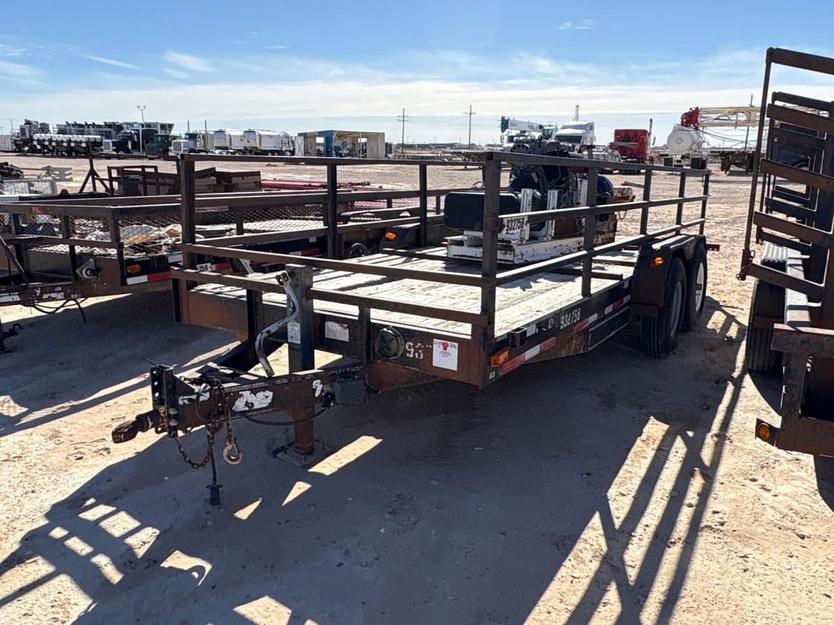 Used 2012 DIAMOND C 18’ X 7’ T/A BUMPER PULL UTILITY TRAILER