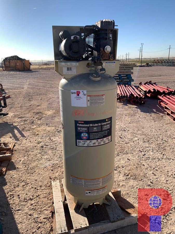 Used (3) INGERSOLL RAND ELECTRIC OIL LUBE AIR COMPRESSOR