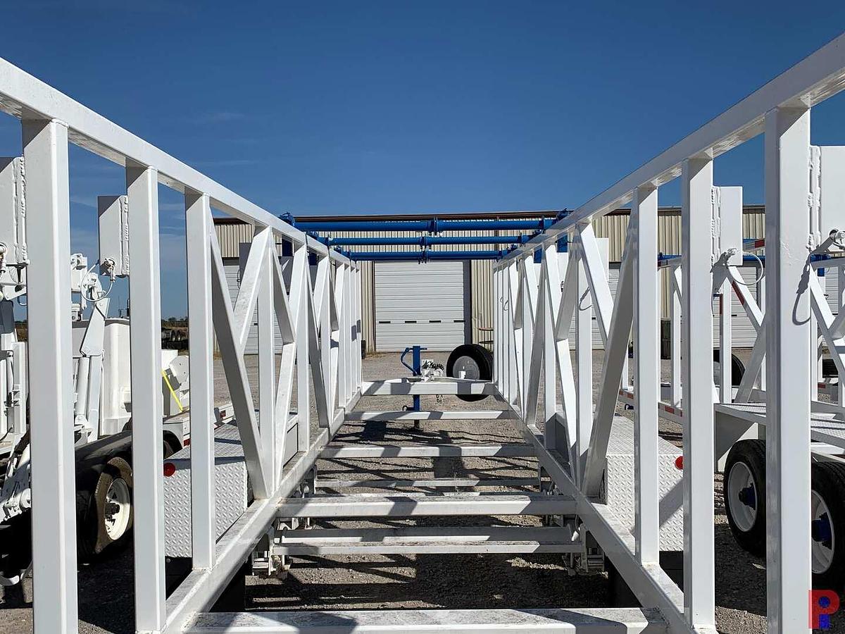 Used 2015 BRINDLE PRODUCTS, INC. 36’ T/A PONTLE HITCH 4 REEL TRAILER