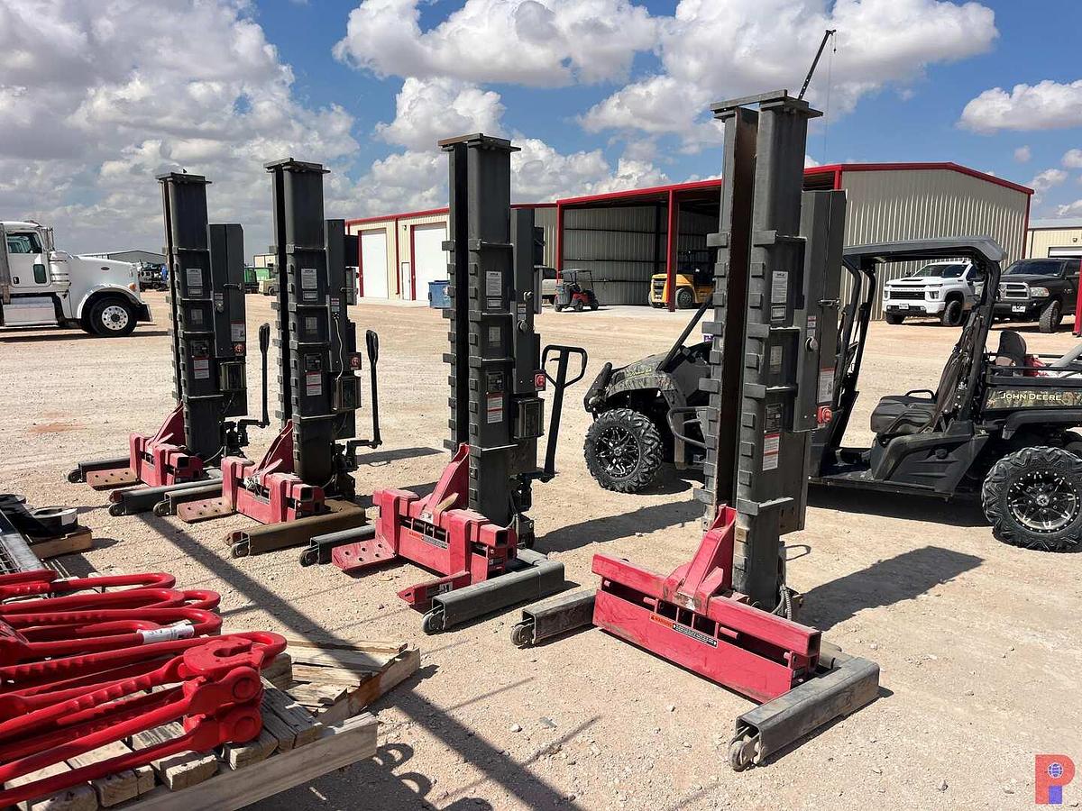 Used SET OF (4) GRAY WPLS-180WI3 PORTABLE HEAVY DUTY TRUCK LIFTS