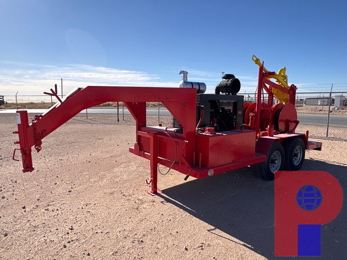 Used Bowen 2.5 85-ton power swivel mtd on t/a gooseneck trailer