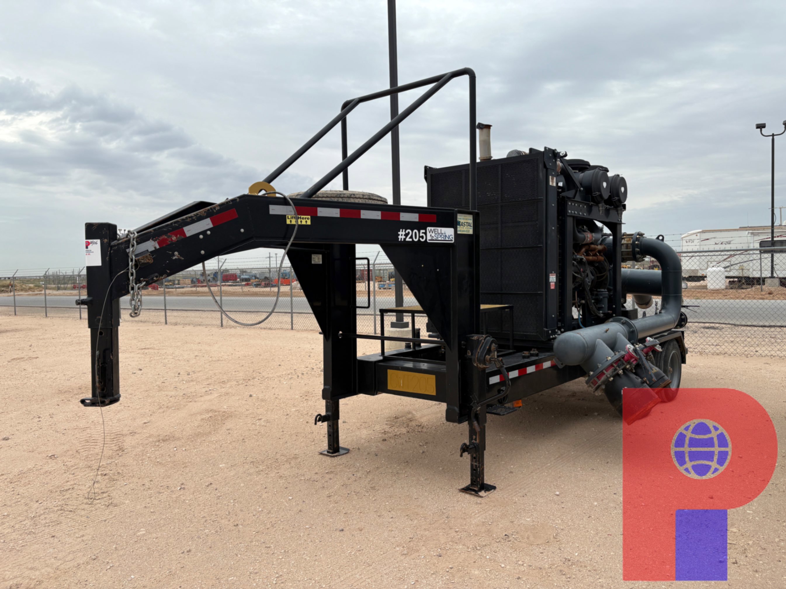 Used 2022 COASTAL  T/A GOOSENECK 640 HP WATER TRANSFER PUMP TRAILER