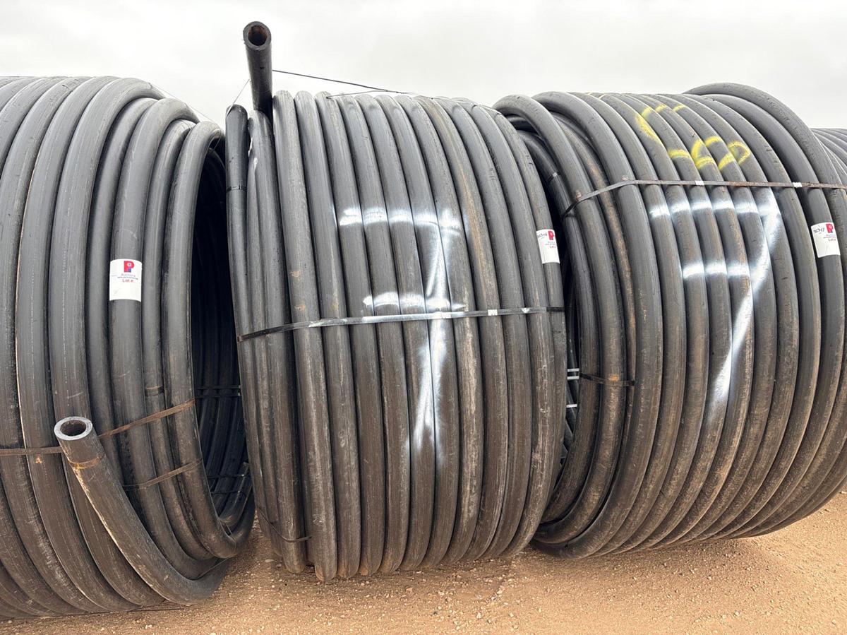 Used APPROX. 1000’ ROLL OF 3” IPS DR 7 POLY PIPE