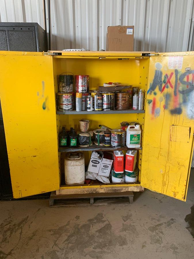 Used JUSTRITE Sure-Grip EX Flammable Liquid Storage Cabinet