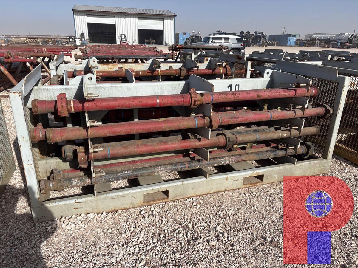 Used (40) 2’- 10’ JTS. OF 3” FIG 1502 15K WP FLOW IRON ON TRANSPORT RACK