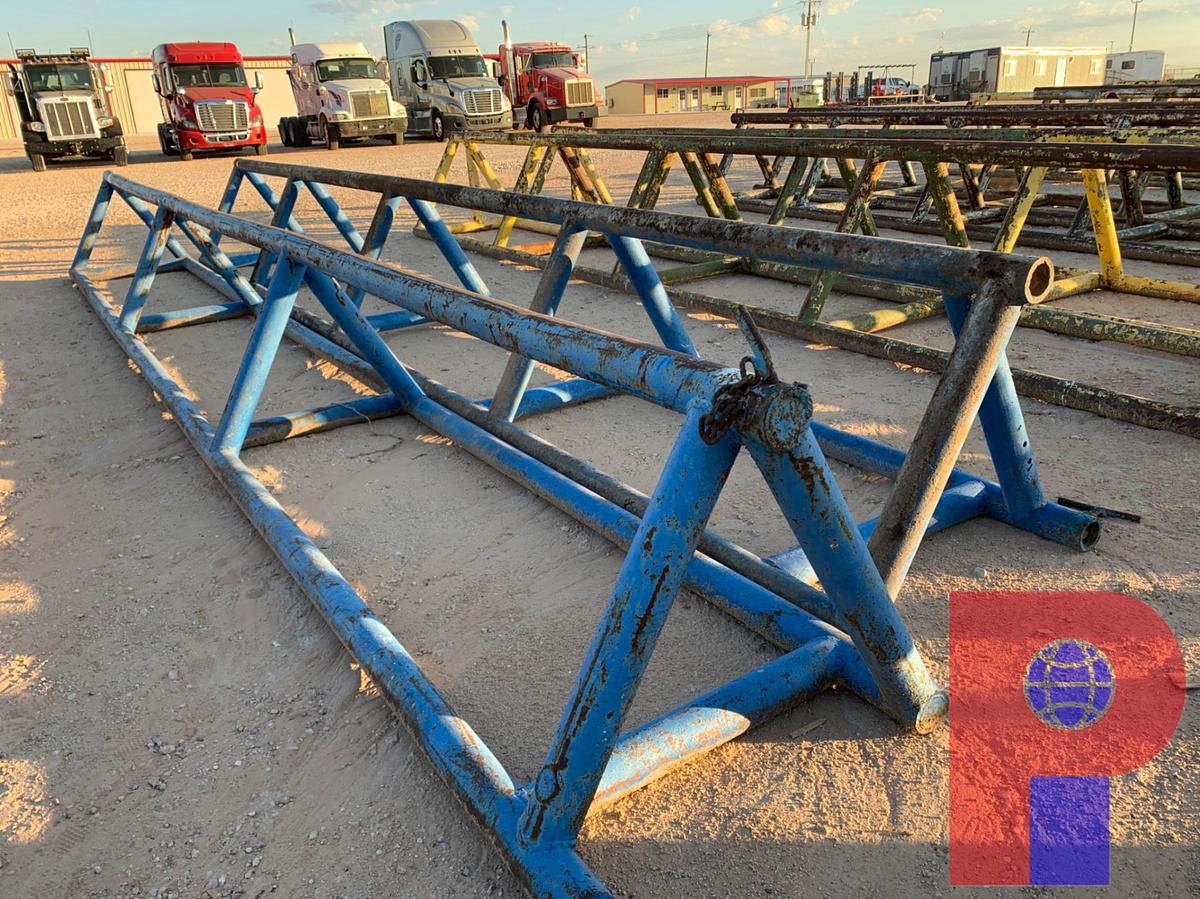 Used (2X$) 29’X 39” TRIANGLE PIPE RACKS