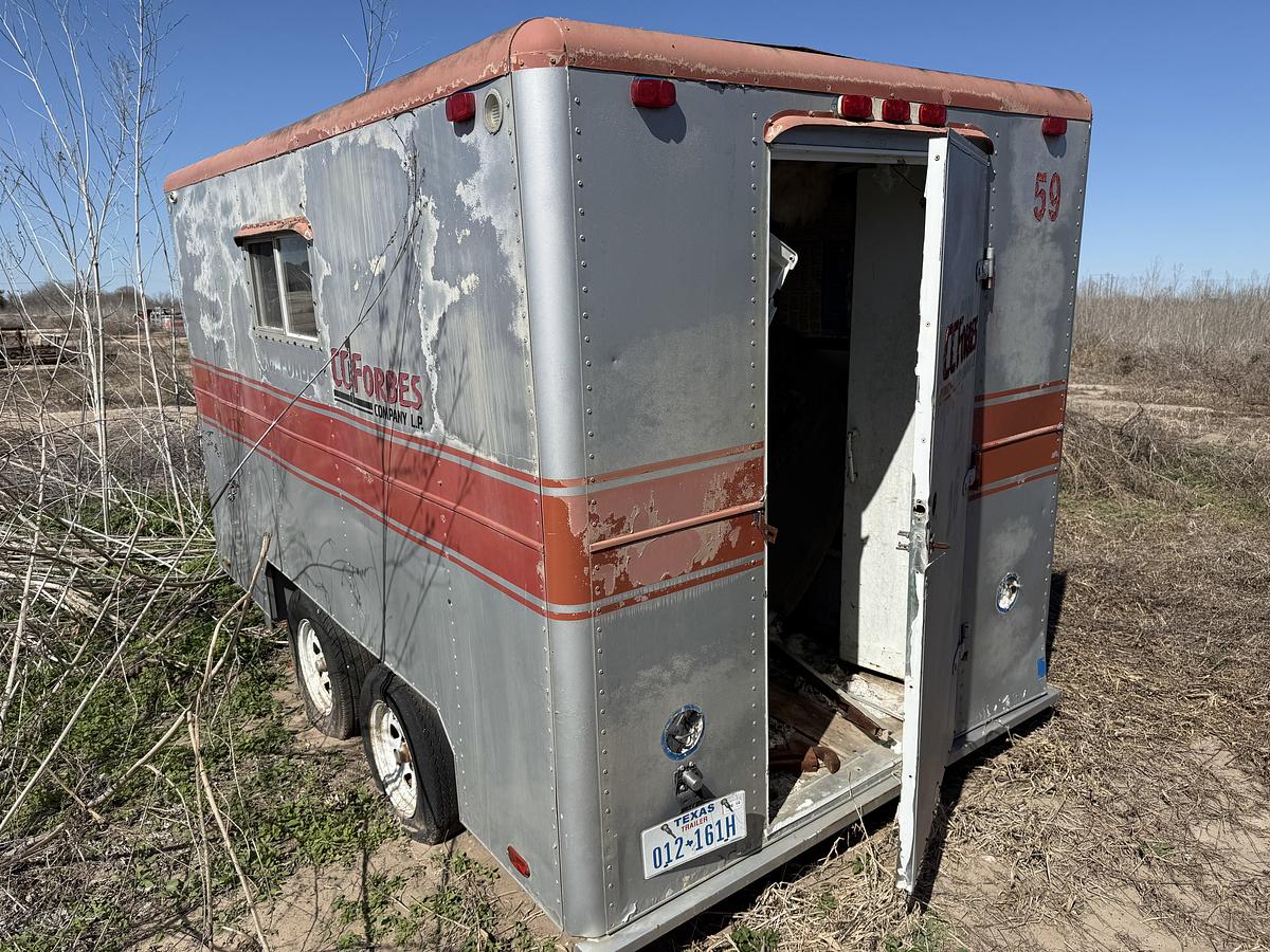Used 12’ T/A BUMPER PULL DOGHOUSE TRAILER (DAMAGED)
