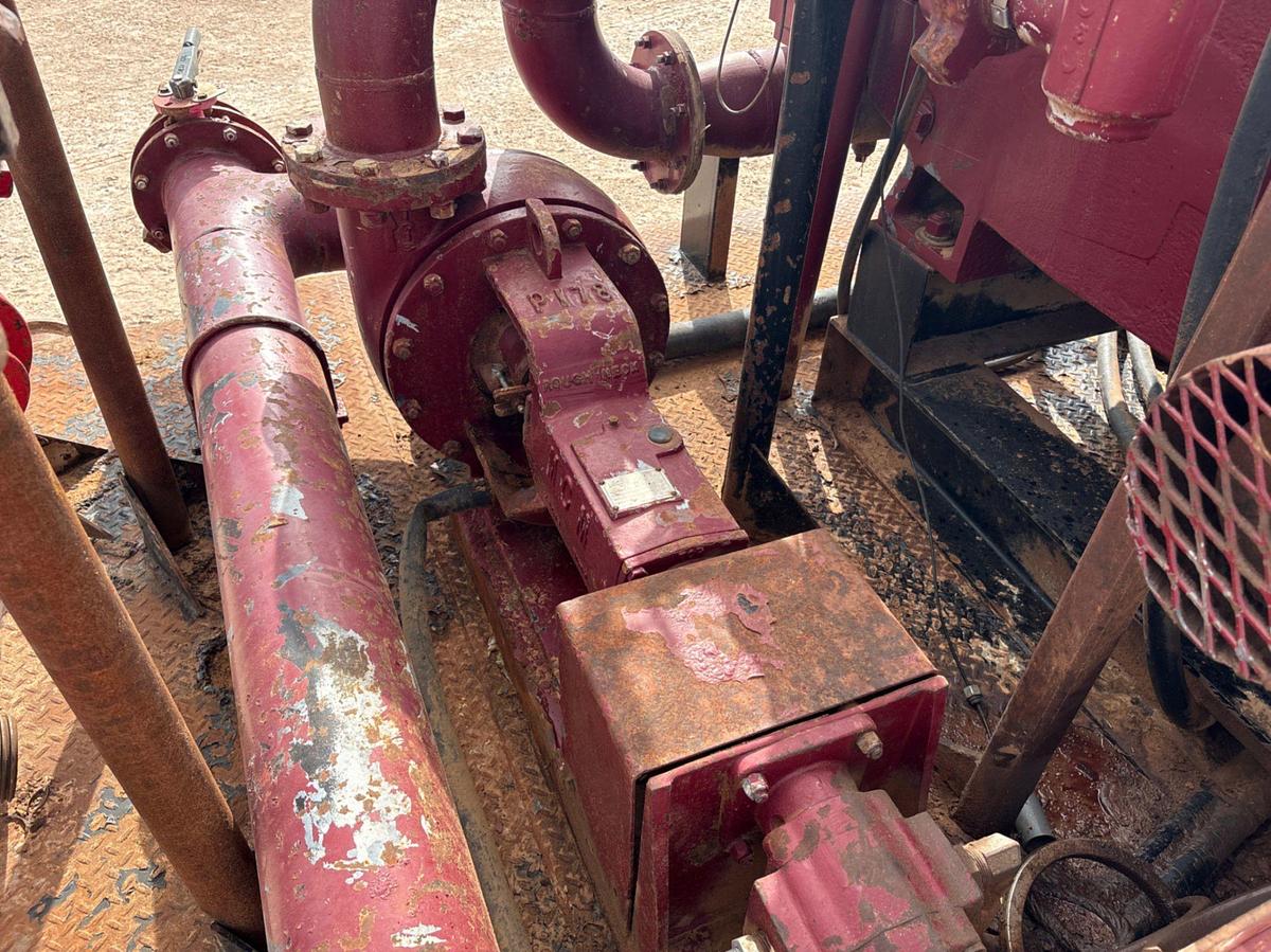 Used Harlow sammons HSJWS-5S Quintaplex pump, skidded