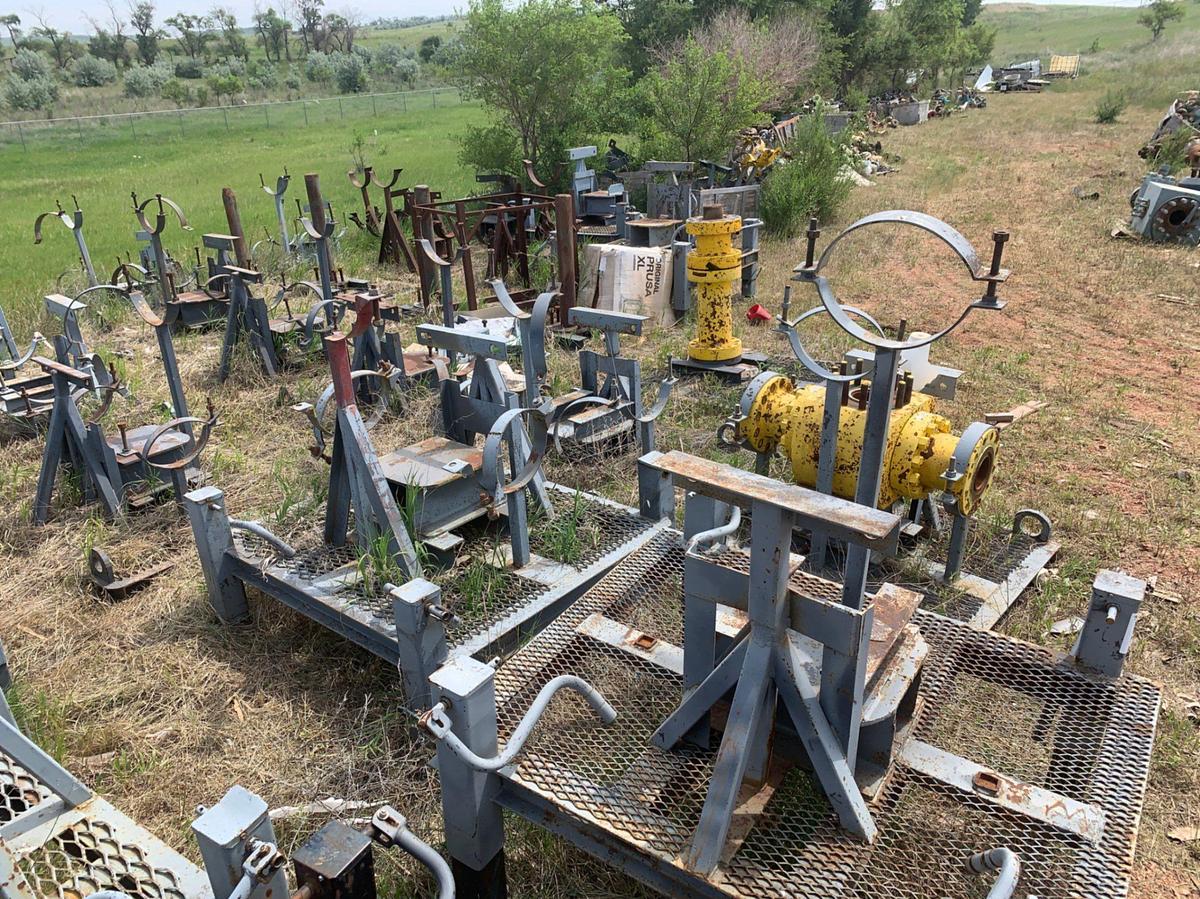 Used (1) 10k Fluid Cross w/ (21) Transport Skids