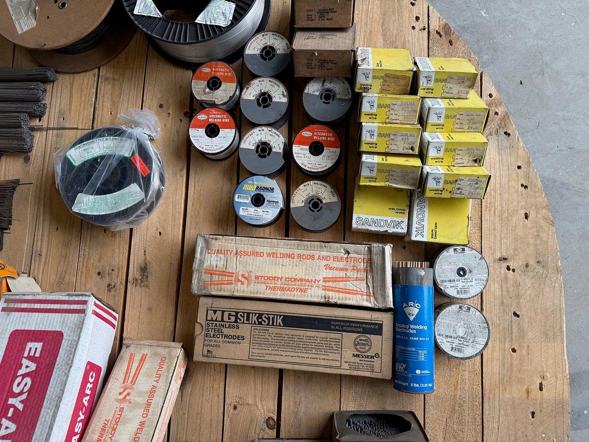 Used PALLET OF ASSORTED WELDING SUPPLIES – (SEE PICS)