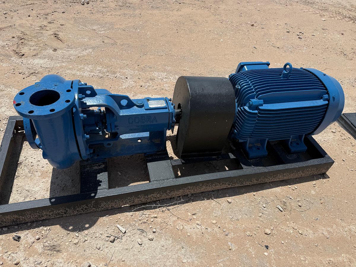 Used COBRA SERIES 250 5x6x14 CENTRIFUGAL PUMP P/B 60-HP ELECTRIC MOTOR