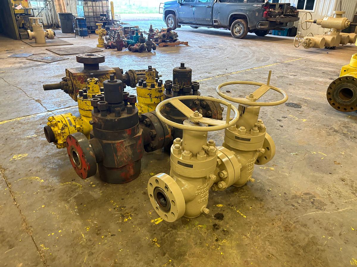 Used (4) 4-1/16” 5k & (2) 4-1/16” 15k gate valves