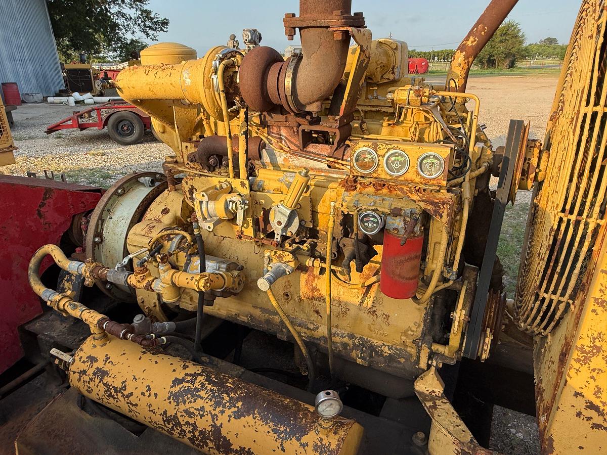 Used IDEAL C-150 DUPLEX MUD PUMP P/B CATERPILLAR 3306TA, SKIDDED