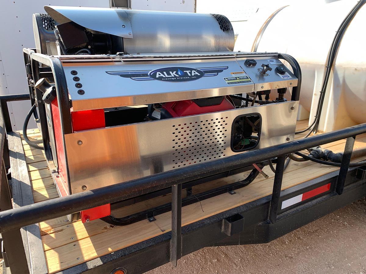 Used 2012 18’ x 7’ T/A BUMPER PULL PRESSURE WASHER TRAILER