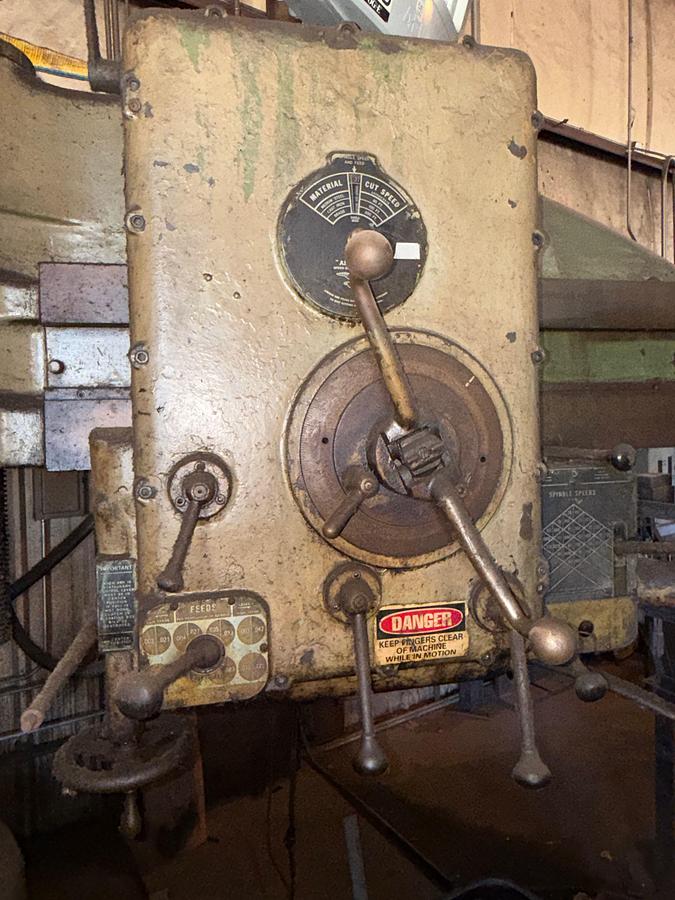 Used AMERICAN TOOL WORKS 4FT. 13” COL. RADIAL ARM DRILL PRESS