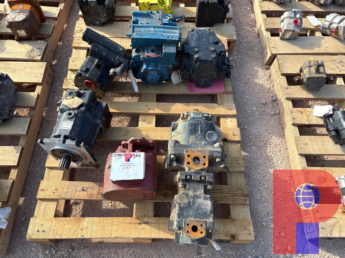 Used (6) ASSORTED SIZE HYDRAULIC MOTORS