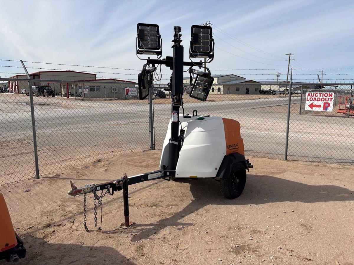 Used 2018 GENERAC MLT6SMD 6KW S/A BUMPER PULL LED LIGHT TOWER