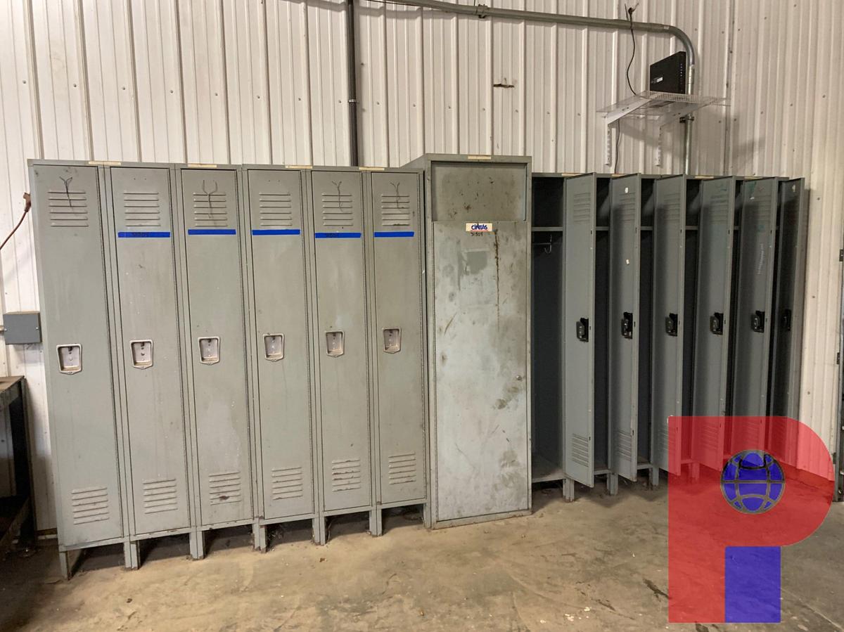Used (4) 6’ X 18” X 6’ STORAGE LOCKERS (1) CLOTHES DROP OFF LOCKER